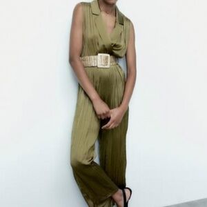 Satin effect jumpsuit